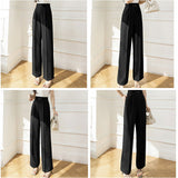 ワイドパンツ ハイウエスト レディース 通販 パンツ スラックス 長ズボン ズボン ロングパンツ カジュアルパンツ ワイド ベルト付き ポケット センタープレス カジュアル きれいめ