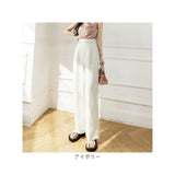 ワイドパンツ ハイウエスト レディース 通販 パンツ スラックス 長ズボン ズボン ロングパンツ カジュアルパンツ ワイド ベルト付き ポケット センタープレス カジュアル きれいめ