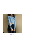 Tシャツ 長袖 レディース ショート丈 通販 長袖Tシャツ 長袖tシャツ tシャツ シャツ Uネック カットソー レディースカットソー レディースTシャツ 長袖カットソー ショート ミニ丈