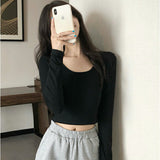 Tシャツ 長袖 レディース ショート丈 通販 長袖Tシャツ 長袖tシャツ tシャツ シャツ Uネック カットソー レディースカットソー レディースTシャツ 長袖カットソー ショート ミニ丈