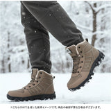 スノーブーツ メンズ 通販 ブーツ 紐 ショートブーツ ワークブーツ ハイカットスニーカー スニーカー 靴 シューズ 雪靴 ウィンターブーツ 撥水 おしゃれ 冬 防寒靴 裏起毛 運動靴