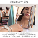 女優 鏡 ライト 通販 ライト付き鏡 卓上 三面鏡 3面鏡 照明あり LED ミラー LED付き LEDライト付き 卓上鏡 卓上ミラー 化粧鏡 メイクミラー 化粧台 ドレッサー メイク 化粧 折りたたみ鏡