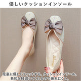 パンプス ローヒール リボン 通販 フラットシューズ きれいめ ローヒールパンプス ぺたんこパンプス レディース 靴 シューズ かわいい 歩きやすい おしゃれ 結婚式 ゴム底 スクエアトゥ