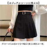 ミニスカート 韓国ファッション 通販 スカート プリーツスカート ミニ ミニ丈 ボトムス ハイウエスト ベルト付き レディース ladies 春 夏 秋冬 無地 シンプル カジュアル かわいい