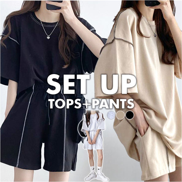 ショートパンツ Tシャツ セットアップ レディース 通販 スウェット ハーフパンツ 半ズボン ズボン シャツ ルームウェア 部屋着 普段着 伸縮性 やわらかい 柔らかい 上下セット 上下