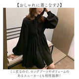 シャツワンピース 長袖 通販 ミニワンピース フレア ワンピース ワンピ チュニックワンピース ブラウスワンピース トップス シャツブラウス レディース おしゃれ かわいい