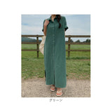 シャツワンピース マキシ丈 レディース 前開き 半袖 通販 ワンピース ワンピ ロングワンピース ロングワンピ マキシ丈ワンピース マキシワンピース マキシワンピ マキシ丈ワンピ