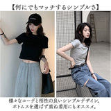 Tシャツ 半袖 レディース ショート丈 通販 半袖Tシャツ 半袖tシャツ tシャツ シャツ ショート カットソー レディースカットソー ミニ丈 へそ出し クルーネック 無地 フェミニン