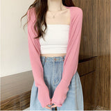 カーディガン ショート丈 通販 ドルマンカーディガン 羽織り アウター カーデガン ボレロ ドルマンスリーブ シアー 透け感 前開き 長袖 ゆったり 重ね着 冷房対策 無地 シンプル 通勤