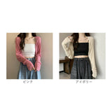 カーディガン ショート丈 通販 ドルマンカーディガン 羽織り アウター カーデガン ボレロ ドルマンスリーブ シアー 透け感 前開き 長袖 ゆったり 重ね着 冷房対策 無地 シンプル 通勤