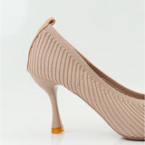 ニットパンプス レディース 通販 ハイヒール ベーシックパンプス ニットシューズ ウェディングシューズ ブライダルシューズ パンプス ポインテッドトゥ パーティシューズ 結婚式