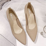 ニットパンプス レディース 通販 ハイヒール ベーシックパンプス ニットシューズ ウェディングシューズ ブライダルシューズ パンプス ポインテッドトゥ パーティシューズ 結婚式