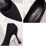 ニットパンプス レディース 通販 ハイヒール ベーシックパンプス ニットシューズ ウェディングシューズ ブライダルシューズ パンプス ポインテッドトゥ パーティシューズ 結婚式