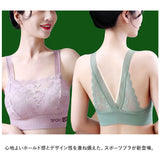 スポーツブラ ノンワイヤー ブラジャー 通販 ノンワイヤーブラ 冷感 ブラ シームレスブラ シームレス インナー 下着 接触冷感 背中開き ワイヤレス カップ付 レース バックオープン
