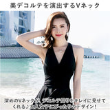 水着 体型カバー レディース 通販 ワンピース水着 ワンピース スイムウェア カシュクール バッククロス 水陸両用 セクシー 女性 婦人 大人 上品 エレガント 海 レジャー リゾート 夏