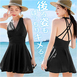 水着 体型カバー レディース 通販 ワンピース水着 ワンピース スイムウェア カシュクール バッククロス 水陸両用 セクシー 女性 婦人 大人 上品 エレガント 海 レジャー リゾート 夏