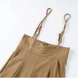 サロペット パンツ きれいめ 通販 オールインワン レディース 大人 サロペットパンツ ワイドパンツ オーバーオール ボトムス ロングパンツ ズボン 長ズボン サロペ 肩紐 ハイウエスト