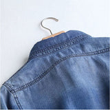 デニムシャツ レディース 通販 シャツ おしゃれ デニム トップス 長袖 カジュアル 襟付き カジュアルシャツ 春 秋 ダンガリーシャツ 無地 ブルー シンプル ブラウス 長袖シャツ 長そで