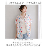 半袖シャツ レディース 通販 チュニック ブラウス 春夏 半袖 シャツ シャツブラウス 綿シャツ トップス 襟付き 春 羽織り 夏 コットン 綿100% 前開き ゆったり カジュアル 大人 可愛い