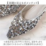 ローヒールパンプス レディース 通販 フラットシューズ 靴 ぺたんこ靴 走れるパンプス ポインテッドトゥパンプス ポインテッドトゥ パンプス ローヒール スパンコール お出かけ