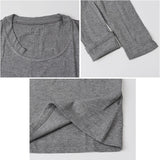 Uネック カットソー 長袖 通販 tシャツ ロンt レディース 長袖インナー ロングTシャツ 長袖Tシャツ トップス インナー プルオーバー 重ね着 春 秋冬 無地 シンプル きれいめ ベーシック
