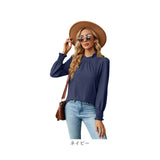 長袖 Tシャツ レディース 通販 カットソー プルオーバー シャツ ティーシャツ ロンティー ロンT ロングTシャツ トップス タートルネック ハイネック レーヨン フリル 通勤 通学 重ね着