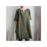 ロングシャツ レディース 半袖 通販 チュニックブラウス チュニック チュニックシャツ レディースシャツ 部屋着 ルームウェア ロング ロング丈 ゆったり シンプル 無地 トップス