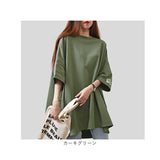 Tシャツ 半袖 レディース 通販 オーバーサイズ ビッグシルエット ゆったり 大きいサイズ 半袖Tシャツ カジュアル クルーネック ラウンドネック カットソー シンプル おしゃれ オシャレ