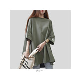 Tシャツ 半袖 レディース 通販 オーバーサイズ ビッグシルエット ゆったり 大きいサイズ 半袖Tシャツ カジュアル クルーネック ラウンドネック カットソー シンプル おしゃれ オシャレ