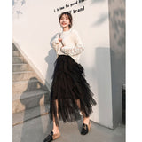 ロングスカート フレアスカート 通販 Aライン チュール チュールスカート スカート おしゃれ オシャレ 可愛い かわいい ロング ロング丈 ハイウエスト オールシーズン 春 夏 秋 冬