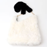 猫柄 バッグ ショルダー 通販 モコモコバッグ ファー もこもこバッグ 冬バッグ ショルダーバッグ トートバッグ 肩掛けバッグ レディース 斜めかけバッグ 斜め掛けバッグ ショルダーバック