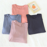 Tシャツ カップ付き 通販 ブラトップ 半袖 カップ付きtシャツ 半袖Tシャツ カットソー トップス レディース パッド付き インナー 部屋着 夏 ルームウェア 無地 シンプル 締め付けない