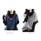 ニット ベスト Vネック レディース 通販 ニットベスト Vネックニットベスト チョッキ ジレ ウェストコート ノースリーブ 重ね着 レイヤード 秋冬 春秋 可愛い おしゃれ かわいい オシャレ