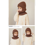 ニット帽 キッズ ネックウォーマー付き 通販 帽子 耳あて付き帽子 ふわふわ 防寒 女の子 男の子 暖かい 防風 あったか 子供用 アウトドア レジャー ネックガード 防寒対策 雪遊び