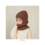 ニット帽 キッズ ネックウォーマー付き 通販 帽子 耳あて付き帽子 ふわふわ 防寒 女の子 男の子 暖かい 防風 あったか 子供用 アウトドア レジャー ネックガード 防寒対策 雪遊び