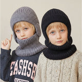 ニット帽 キッズ ネックウォーマー付き 通販 帽子 耳あて付き帽子 ふわふわ 防寒 女の子 男の子 暖かい 防風 あったか 子供用 アウトドア レジャー ネックガード 防寒対策 雪遊び