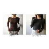 Ｔシャツ 長袖 レディース 通販 tシャツ 長袖tシャツ カットソー ロンT トップス きれいめ クルーネック 袖長め ロングスリーブ 無地 シンプル 薄手 インナー 重ね着 春夏秋冬 ゆったり
