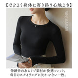 Ｔシャツ 長袖 レディース 通販 tシャツ 長袖tシャツ カットソー ロンT トップス きれいめ クルーネック 袖長め ロングスリーブ 無地 シンプル 薄手 インナー 重ね着 春夏秋冬 ゆったり
