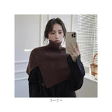 ケープ ポンチョ レディース 通販 ニットポンチョ スヌード ニット タートルネック ハイネック ニットケープ レイヤード 重ね着 トップス 秋冬 ネックウォーマー 羽織り きれいめ 無地