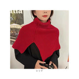 ケープ ポンチョ レディース 通販 ニットポンチョ スヌード ニット タートルネック ハイネック ニットケープ レイヤード 重ね着 トップス 秋冬 ネックウォーマー 羽織り きれいめ 無地