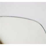 卓上ミラー おしゃれ 通販 ウッドスタンドミラー ミラー モーメントミラー 壁掛けミラー 鏡 かがみ 木製のトレイ 八角形 ウェーブ シンプル ナチュラル かわいい ウッドスタンド