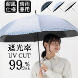 ジャンプ傘 レディース 晴雨兼用 通販 長傘 傘 60cm 耐風傘 晴雨兼用傘 雨傘 日傘 風に強い傘 遮熱 遮光 UVカット 女性 大人 女子 60センチ 通勤 通学 登下校 高校生 中学生 シンプル