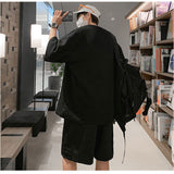メンズ セットアップ ジャージ 通販 上下セット 夏用 五分袖 Tシャツ トップス ハーフパンツ 普段着 ルームウェア ズボン 春夏 半袖Tシャツ 半袖 部屋着 ゆったり 無地 オシャレ おしゃれ