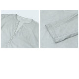 長袖 Tシャツ メンズ 通販 カットソー トップス ロンT ロング プルオーバー ティーシャツ シャツ ヘンリーネック コットン 綿 シンプル 無地 ビンテージ風 重ね着 カジュアル 柔らかい