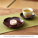 銘々皿 漆器 山中塗 通販 日本製 国産 小皿 梅型 ミタニ 山中漆器 和食器 食器 お皿 中皿 和菓子皿 菓子皿 プレート おもてなし ギフト 来客用 贈り物 新築祝い 引越祝い 結婚祝い