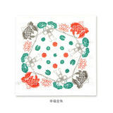 かや生地ふきん 2枚セット 通販 日本製 蚊帳生地ふきん 結びかや生地ふきん 蚊帳生地 ふきん 布巾 フキン ディッシュクロス お皿拭き おしゃれ かわいい 和風 和柄 プチギフト ご挨拶