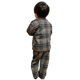 フォーマルスーツ キッズ チェック柄 通販 パンツスーツ フォーマル スーツ ジャケット シャツ ズボン パンツ 子供服 子ども服 柄 長袖 ストライプシャツ 男の子 子供 子ども こども