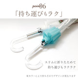 ビニール傘 丈夫 通販 プラスチック傘 プラスチック 65cm バードケージ 傘 ドーム型 長傘 グラスファイバー 雨傘 雨具 透明 クリア 雨 レイングッズ ブランド Amusant sous la pluie