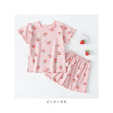 パジャマ キッズ 女の子 通販 ナイトウェア ルームウェア 部屋着 寝巻 半袖 ショートパンツ 前開き 襟 子供服 子ども服 前開きパジャマ キッズパジャマ ポリエステル かわいい 夏
