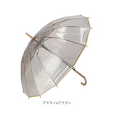 ビニール傘おしゃれ 通販 55cm 長傘 雨傘 傘 ワンタッチ傘 ジャンプ傘 レディース メンズ amusant sous la pluie グラスファイバー骨 透明 カサ かさ 高校生 耐風 丈夫 おしゃれ かわいい